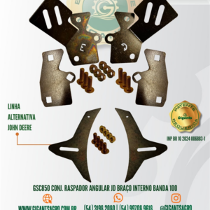 GSC850 CONJ. RASPADOR ANGULAR JD BRAÇO INTERNO - ALTERNATIVA JOHN DEERE